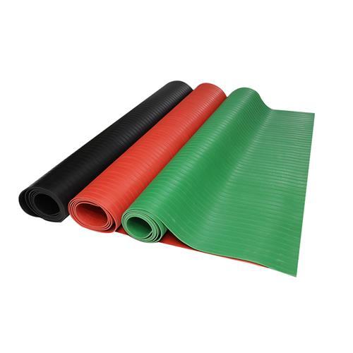 厂促绝缘胶垫橡胶板10kv黑x红绿色配电h室防滑条纹耐油耐磨地毯品